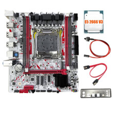 X99 Motherboard+E5 2666 V3 CPU X99G757 Gaming Motherboard LGA 2011-3 DDR3 HM55 Chip Supports to 64GB of Memory