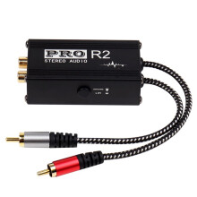 2-Channel Audio Isolator AV RCA Connector Audio Isolator Audio Current Hum Suppressor 600Ω 20Hz-20KHz