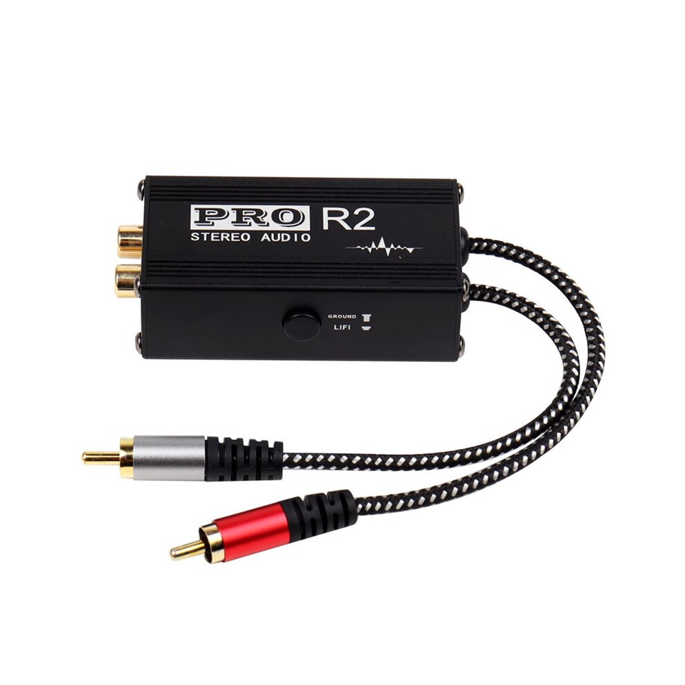 2-Channel Audio Isolator Av Rca Connector Audio Isolator Audio Current Hum Suppressor 600Î© 20Hz-20Khz 6033113249381
