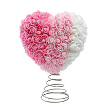 Valentine Day Tree Topper 11.6 Inch Romantic Heart Tree Ornament for Wedding Holiday Party Decoration Supplies