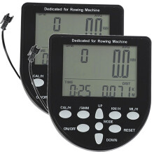 Compteur de Rameur Multifonctionnel Universel avec Affichage des Tours par Minute, de la Distance Parcourue et de la Fréquence Cardiaque pour Vélo