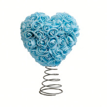 Valentine Day Tree Topper 8.8 Inch Romantic Heart Tree Ornament for Wedding Holiday Party Decoration Supplies
