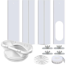 Portable Air Conditioner Window Kit,2-in-1 Universal Window Seal,Mobile A/C Window Vent Seal Kit