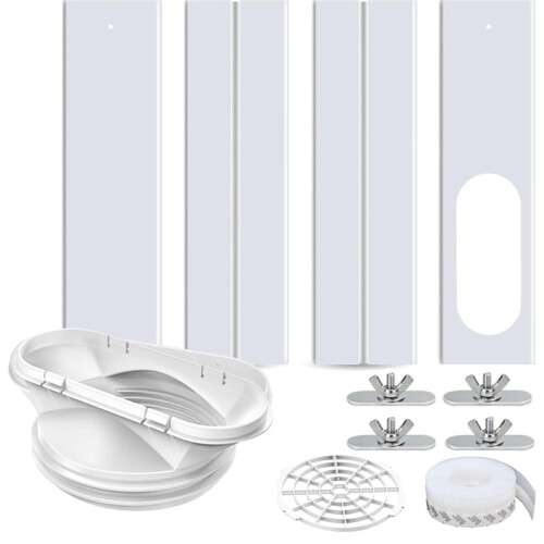 Portable Air Conditioner Window Kit,2-in-1 Universal Window Seal,Mobile A/C Window Vent Seal Kit