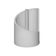 Mountain Paper Towel Holder Countertop with Wood Round Base and Iron Holder,Holder Stand for Kitchen Roll Organize B