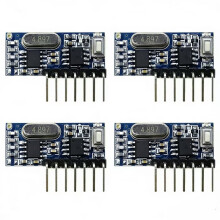 4PCS 433mhz Wireless Decoding Receiving Module 4 Channel Output Decoding Receiver for 433 Mhz Remote Controls