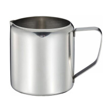 Milk Frother Cup,Stainless Steel Milk Frothing Pitcher with Handle for Espresso Latte Art Milkshake (300ml / 10oz)