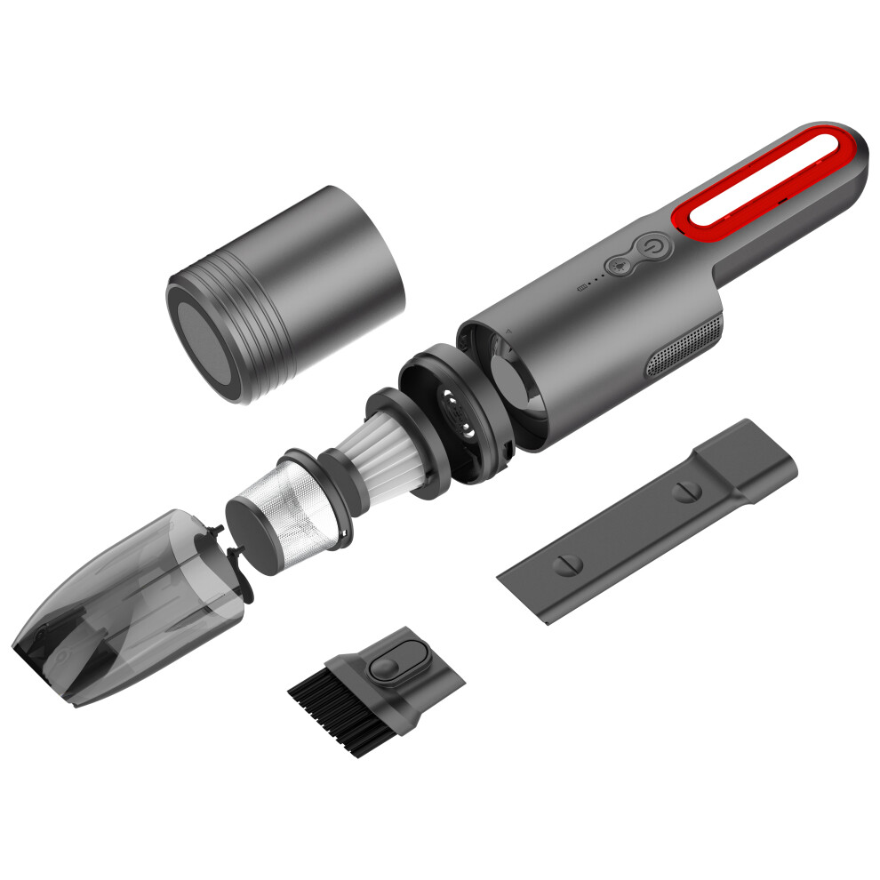 Handheld Vacuum Cleaner For The Car, Rechargeable, With Led 7314280111343