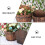 Pot de fleurs mural en bois pour clôture 3