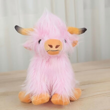 Pluche Schotse hooglandkoe, zacht, 27 cm, dierenfiguur