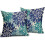 Μαξιλαροθήκες 20x20 σε χρώμα Navy Blue & Teal (Σετ 2 τεμαχίων) – Μοντέρνες θήκες μαξιλαριών 2