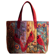Bolsa tote vintage Yocbz em algodão acolchoado para mulheres, 13,4 x 15,75 polegadas.
