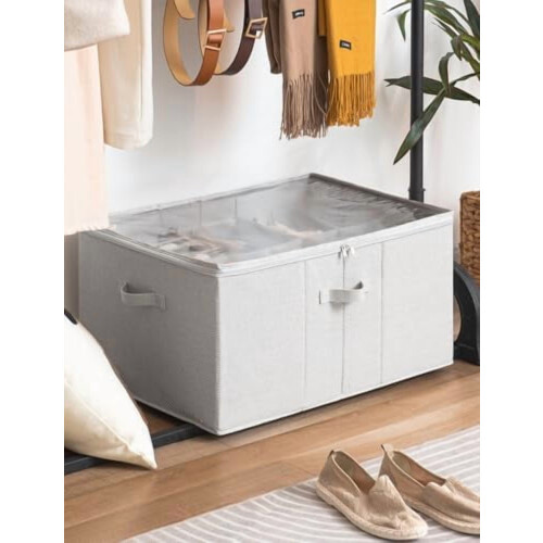 Contenitore per scarpe con coperchio trasparente e divisori 2