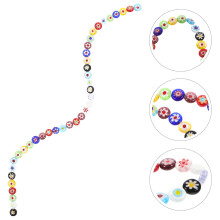 Pulsera de cuentas sueltas de vidrio con cuentas surtidas para la fabricación de joyas y dijes coloridos.