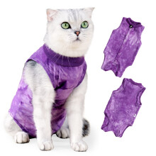 Ademend herstelpak voor katten na castratie of sterilisatie – gemakkelijk aan en uit te trekken, huidvriendelijk en comfortabel, geschikt voor