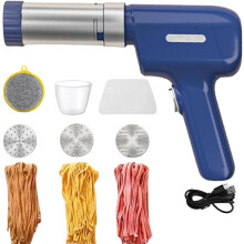 Machine à Idiyappam électrique, machine à pâtes sans fil 5 en 1 avec 5 moules, bouton-poussoir pour des nouilles fraîches — Compatible avec
