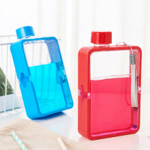 Bouteille d'eau plate et fine, sans BPA, gourde de voyage portable pour la salle de sport, le camping et les activités de plein air – se glisse