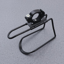 Motorcycle Water Bottle Cage Metal Water Bottle Holder Bike Water Cup Bracket Kettle Shelf (Black)