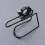 Motorcycle Water Bottle Cage Black Metal 1pc 1