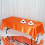 Nappe rectangulaire en satin orange 60" x 102" 1