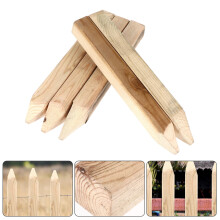 Piquets de réparation de clôture en bois coloré pour le jardinage, lot de 5, 11,79 x 1,18 x 1,18 pouces