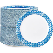 8.375 Inch Disposable Paper Plates, 300 Count Soak and Cut Proof Printed Paper Plates for Daily Use, Holiday for Family Gatherings, Parties, Picnic
