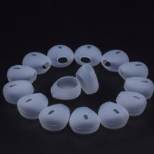 Ersatz-Ohrstöpsel aus Silikon für 15–16 mm Ohrhörer, 10 Paar Transparent