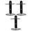 HEMOTON 3 Pcs Wall Mounted Wine Rack Storage Racks Industrial Bottle Holder Black 1