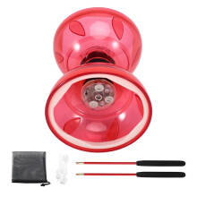 Giocattolo da Fitness Diabolo A Doppia Testa con Tre Cuscinetti, Gioco All'Aperto con Diabolo Luminoso, Gioco per Anziani con Diabolo B