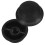 Capace rotunde din plastic negru pentru umbrelă, 2 buc. 1