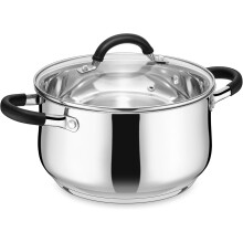 E-far stainless steel stockpot 4 qt tri-ply base