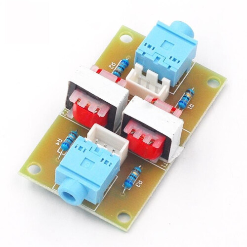 Stereo Audio Isolator Vehicle Common Ground Suppression Interference Noise Isolation Module Transformer Coupler 1