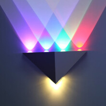 LED-vegglampe i rustfritt stål, varm hvit, 235 x 115 x 30 mm