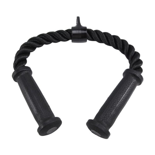 Rope Cable Attachment for Gym Rope Pull-Down Attachment with Rubber Handles Exercise Machine Attachments
