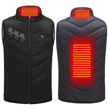 Dětská vyhřívaná vesta, USB Smart Constant Temp, 2 topné zóny, Softshell, pro věk 4-15 let, kompatibilní s USB powerbankami