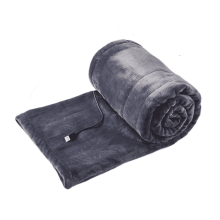 AUQ Electric Blanket Twin Usb Portable Charging Heated Robe Smart Control Heating Blanket Twin Gray