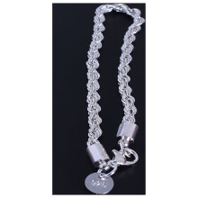 1/2/5Pcs Women's 925 Sterling Silver Twist Bangle Cuff Charm Bracelet Clasp Party Jewelry