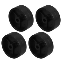 Black Plastic Wheels for Gas Patio Heater 61mm