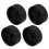 Sorte plasthjul til gasterrassevarmer 61 mm PP-materiale, reservedele til glat mobilitet 1