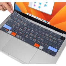 MacBook-toetsenbordhoes met sneltoetsen, compatibel met MacBook Pro 14"/16" & Air 13.6"/15", M5–M1, A3112–A3240