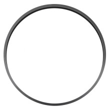 Cadre photo rond en alliage d'aluminium noir, 40,5 x 40,5 x 3,8 cm, décoration pour la maison ou la boutique.