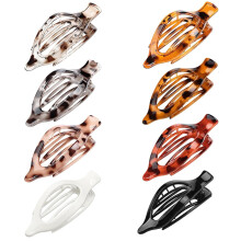 8 stuks platte haarclips voor dames, grote Franse platte haarclips met klauw, stevige antislip grip voor dik en dun haar, cadeau voor vrouwen