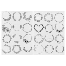 11.7" x 8.3" Embroidery Patch 2 Sheets Water Soluble Stabilizers, Pre-cut