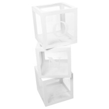 OUNONA1Set di scatole decorative per compleanno in PVC di colori assortiti per decorazioni per feste