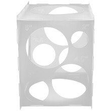Boîte de mesure portable pour ballons avec outil de mesure détachable pour un dimensionnement pratique des ballons