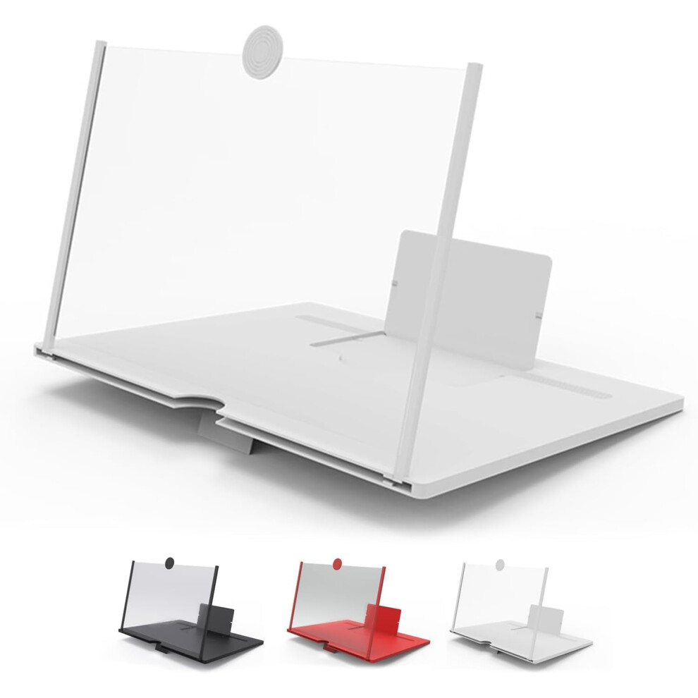 12" 3D Mobile Phone Screen Magnifier - Hd Video Amplifier Projector Stand & Foldable Holder For All Smartphones 9313598004987