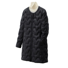 Manteau d'hiver pour femme, doudoune légère, veste longue en duvet, capuche amovible, coupe mi-longue cintrée, grande taille, veste fine noire