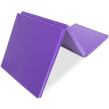 ProSource Tri-Fold Folding Thick Exercise Mat 6'x2' with Carrying Handles for MMA, Gymnastics, Stretching, Core Workouts