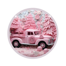 Nieuwe Valentijnshanger in roze engelenstijl, transparante acryl Valentijnshanger.