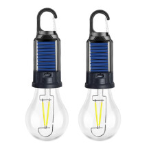 Wiszące lampy LED zasilane energią słoneczną, wodoodporne, do ogrodu i na kemping, 2 sztuki, do ogrodu, na Boże Narodzenie i na imprezę